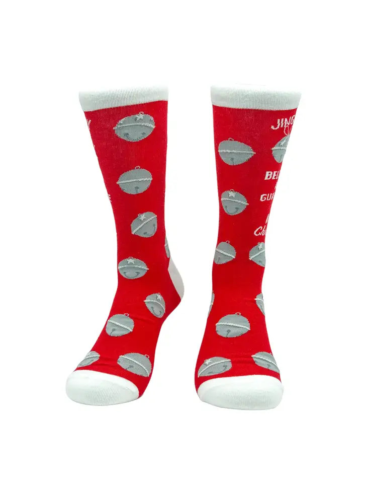 Men's Jingle My Bells Socks Funny Xmas Party Sex Joke