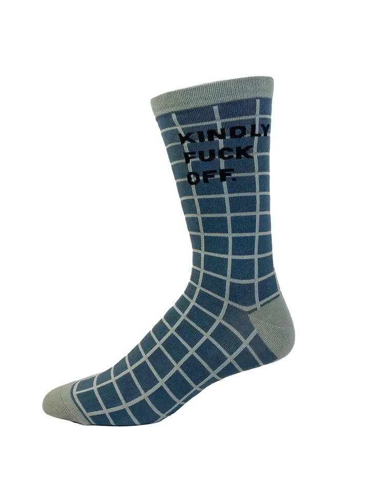 Mens Kindly Fuck Off Socks Sarcastic Offensive Sock For Work