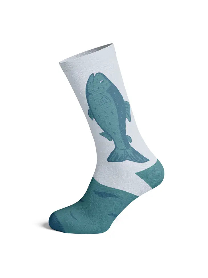 Mine's So Big I Have To Use Two Hands Fishing Sock Funny