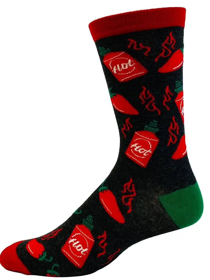 Men's Awesome Sauce Funny Hot Sauce Socks