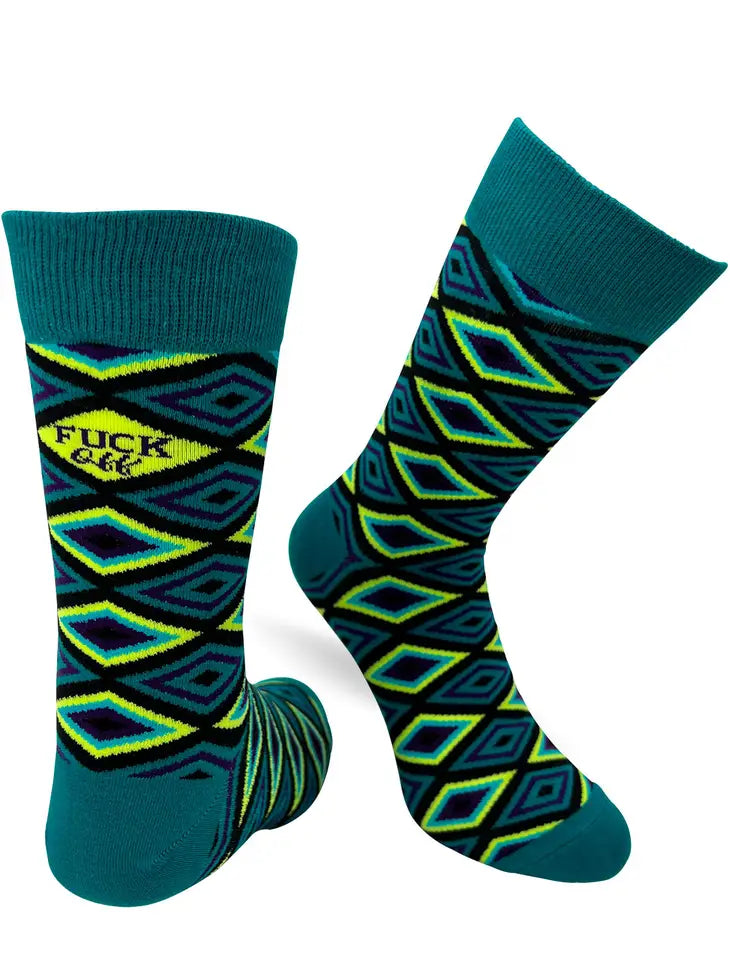 Fuck Off Men's Novelty Crew Socks