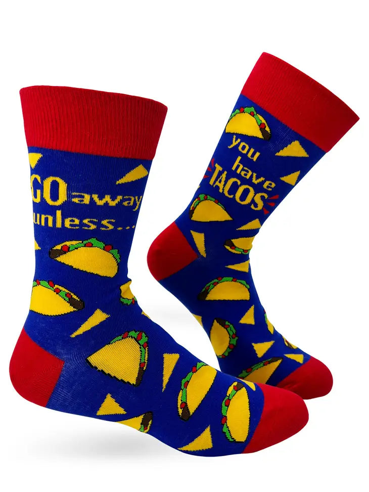 Go Away Unless You Have Tacos Men's Novelty Crew