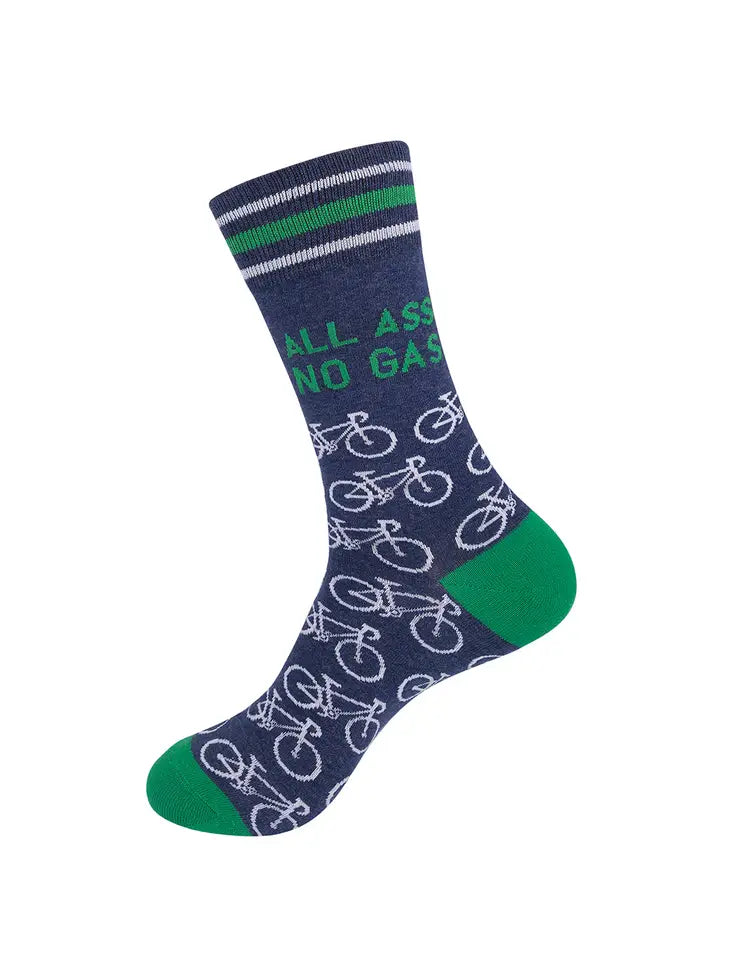 All Ass. No Gas. Biking Socks