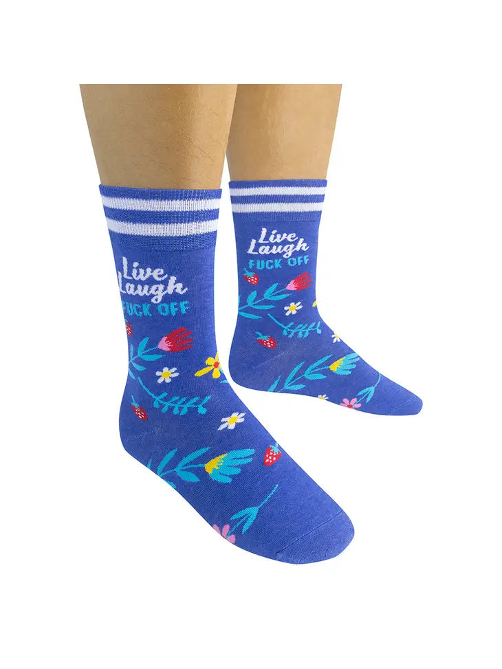 Live, Laugh, Fuck Off Socks