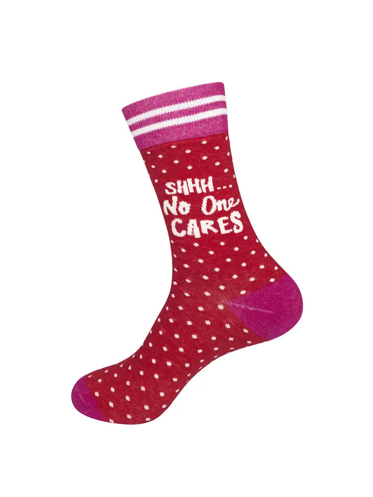 Shhh No One Cares Socks