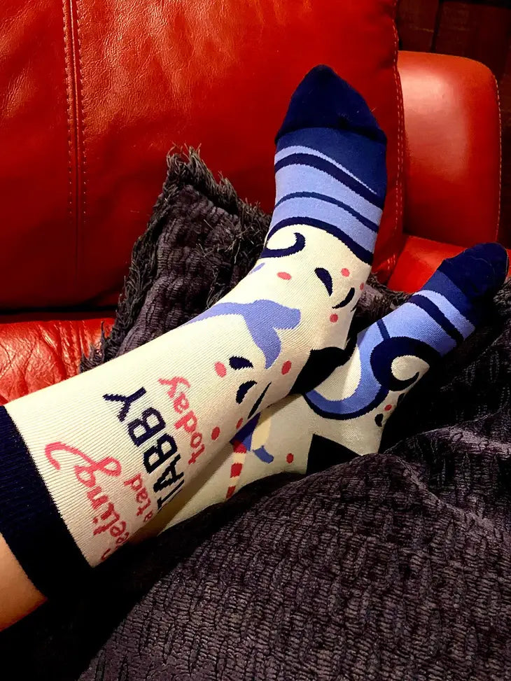 Feeling a Tad Stabby Today Narwhal Women's Crew Socks