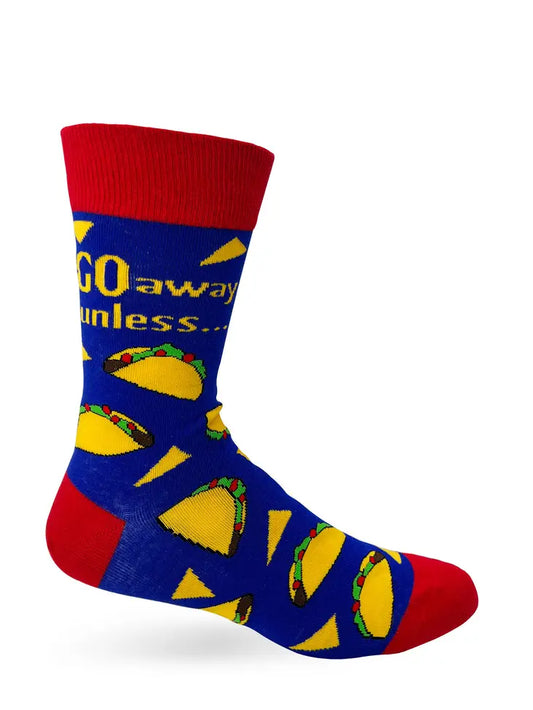 Go Away Unless You Have Tacos Men's Novelty Crew