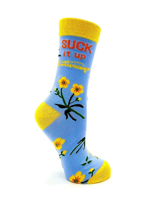 Suck It Up Buttercup Women's Crew Socks