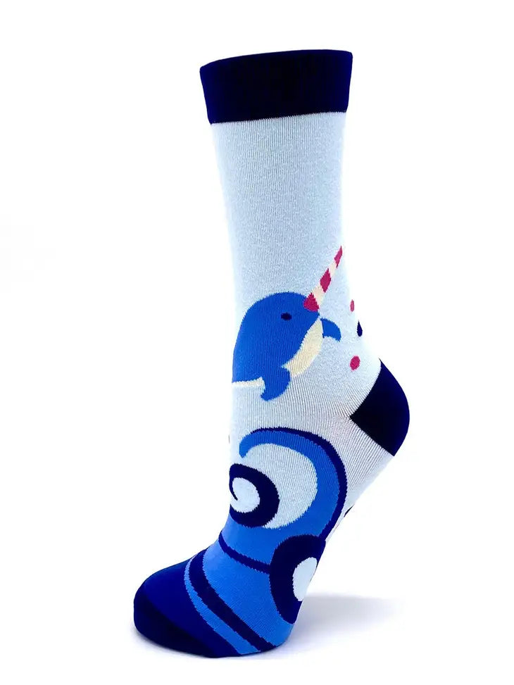 Feeling a Tad Stabby Today Narwhal Women's Crew Socks